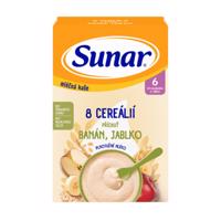 SUNAR Mliečna kaša 8 cereálií banán jablko 6+ 210 g