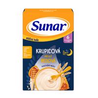 SUNAR Mliečna kaša krupicová na dobrú noc medová 6+ 210 g