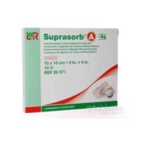 SUPRASORB A+AG KRYTIE NA RANY kalciumalginátové kompresy antimikrobiálne (10x10 cm) 1x10 ks