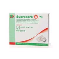 SUPRASORB A+AG KRYTIE NA RANY kalciumalginátové kompresy antimikrobiálne (5x5 cm) 1x10 ks
