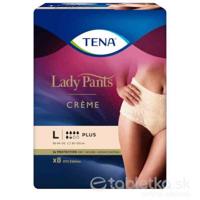 TENA Lady Pants Creme L - naťahovacie inkontinenčné nohavičky, krémové 8 ks
