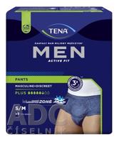 TENA Men Pants Plus Blue S/M pánske inkontinenčné spodné prádlo, modré 1x9 ks