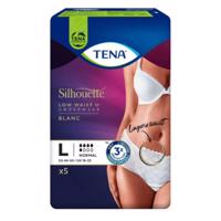 TENA Silhouette normal low waist blanc L dámske naťahovacie inkontinenčné nohavičky 5 ks