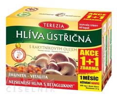 TEREZIA HLIVA USTRICOVITÁ S RAKYTNÍKOVÝM OLEJOM AKCIA 1+1, cps 60+60 zadarmo (120 ks)