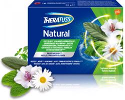 Theratuss Natural pastilky s príchuťou malina 16 ks