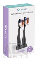 TrueLife SonicBrush K-series heads Whiten black náhradné hlavice pre sonickú zubnú kefku 1x2 ks