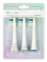 TrueLife SonicBrush UV Heads Sensitive Triple Pack náhradné hlavice pre sonickú zubnú kefku, farba biela 1x3 ks