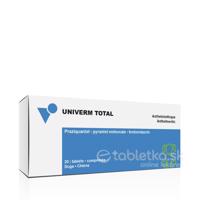 Univerm Total tablety pre psov 20 tabliet