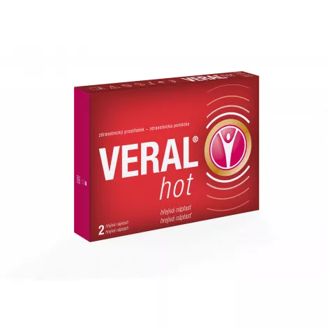 VERAL hot - hrejivá náplasť 2ks