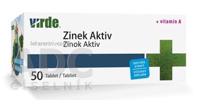 VIRDE ZINOK AKTIV + VITAMÍN A tbl 1x50 ks