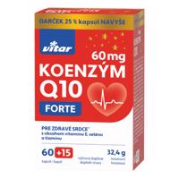 VITAR Koenzým Q10 forte 60 mg 60 + 15 kapsúl navyše