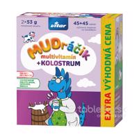 Vitar MUDráčik multivitamín + kolostrum 2x45tbl