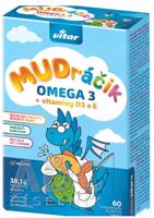 VITAR MUDráčik OMEGA 3 + vitamíny D3 a E žuvacie kapsule s príchuťou tutti-frutti 60 kapsúl