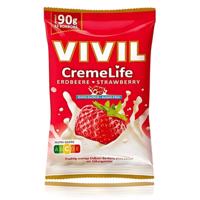 VIVIL Bonbons cremelife drops jahoda 90 g