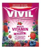 VIVIL BONBONS MULTIVITAMÍN drops s príchuťou lesného ovocia, bez cukru 1x60 g