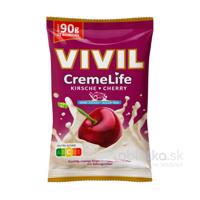 VIVIL Creme Life Višňové, smotanové cukríky bez cukru 90g