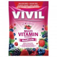 VIVIL Cukríky multivitamín lesné ovocie 60 g