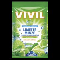 VIVIL Drops s príchuťou limetka a pepermint s vitamínom C 60 g