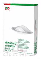 Vliwasorb sensitive Krytie na rany 20x30 cm superabsorpčné, sterilné, so silikónom, 1x10 ks