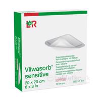 Vliwasorb sensitive Krytie na rany superabsorpčné 20x20cm 10ks