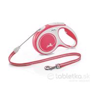 Vodítko Flexi Comfort lanko M 8m červené (do 20kg)