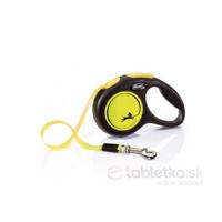 Vodítko Flexi Neon páska XS 3m žlté (do 12kg)