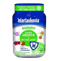 WALMARK Marťankovia gummy super imunita & betaglukán malina a čučoriedka 50 ks