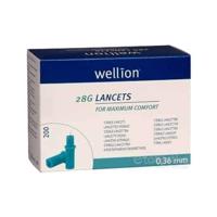 Wellion LANCETS 28G - Lanceta sterilná 1x200 ks ( priemer 0,36mm)