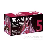 Wellion MEDFINE plus PENNEEDLES 5 mm, 32G ihla na aplikáciu inzulínu pomocou pera 100ks