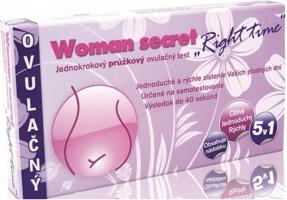 Woman Secret Right Time ovulačný test prúžkový 5 v 1