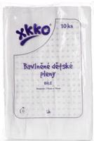 Xkko Bavlnené plienky Classic 70x70 (10 ks) – biele