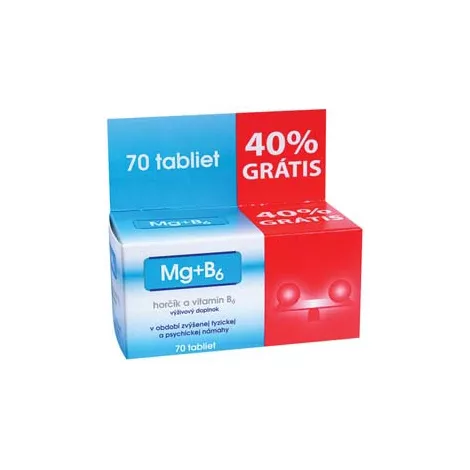 Zdrovit Mg + B6 tablety + 40 % ZDARMA 70 tbl