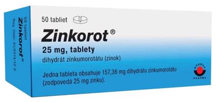 Zinkorot tablety 50 x 25 mg