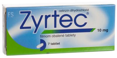 Zyrtec 7 tabliet 10 mg