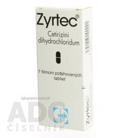 ZYRTEC tbl flm 10 mg 1x7 ks